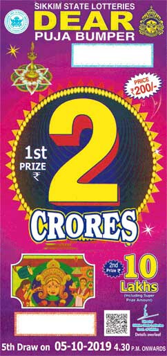 Dear Puja bumper lottery ticket 2019 image